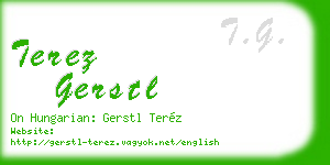 terez gerstl business card